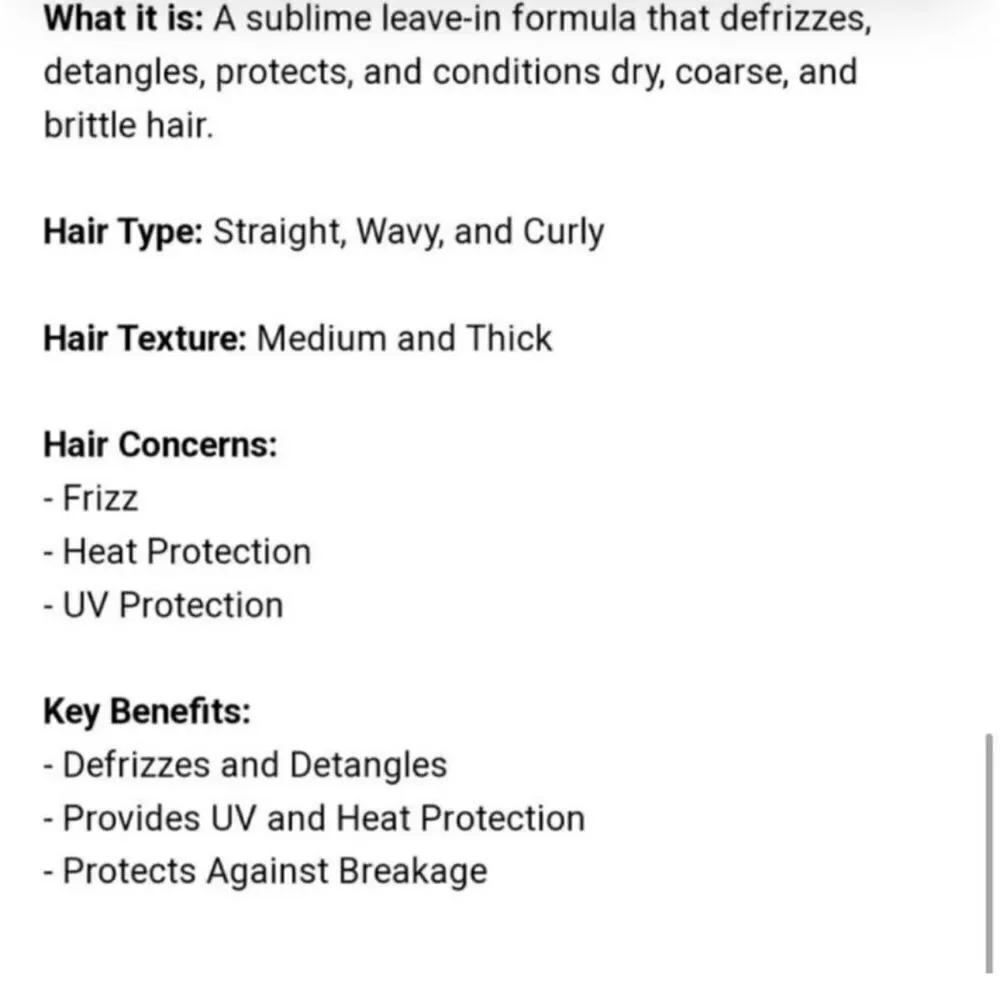 $4 🌙 Bumble & Bumble Hairdressers Invisible Oil Treatment + Heat‎ Protect…